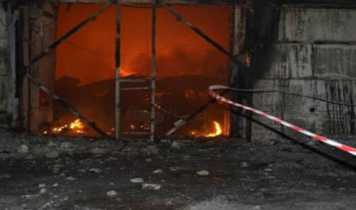 В результате пожара на военном складе в Перми пострадали пять человек
