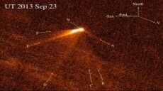 "Хаббл" обнаружил комету с шестью хвостами